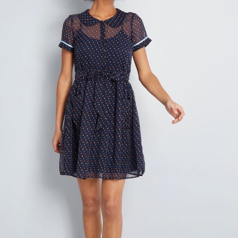 Darling in Dots Shirt Dress